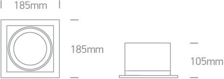 Krona-Q/A2 30W 2600lm 3000K Ra80 230V IP20 alb