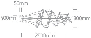 Sondrio 170W 8500lm 3000K Ra80 230V IP20 negru