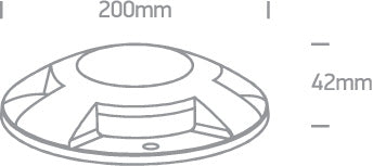 Ferrol L 4x3W 600lm 3000K Ra80 230V IP67 gri