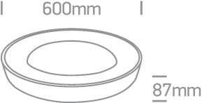 Brescia L 50W 3000lm 3000K Ra80 230V IP20 maro periat