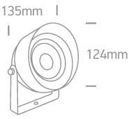 Pila L 14W 800lm 3000K Ra80 230V IP65 antracit
