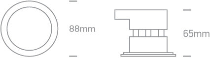 Tino LED 7W 500lm 2,7K-3K-4K Ra80 230V IP65 dim negru