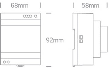 Driver LED pt sina DIN 100 - 240V 90W 24V DC