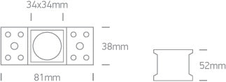 Asti 3W 200lm 3000K 25° Ra85 230V IP20 negru