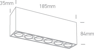 Cerda 15W 1200lm 3000K 25° Ra85 230V IP20 argintiu