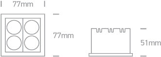 Astor 10W 800lm 3000K 25° Ra85 230V IP20 alb