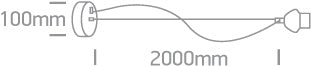Avila L 20W 230V E27 IP20 cupru