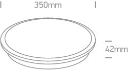 Suid 12W 960lm 3000K Ra80 230V IP20 alama