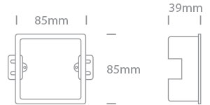 Recessed housing for LID15902