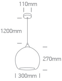 Gavdos E27 12W 100-240V crom