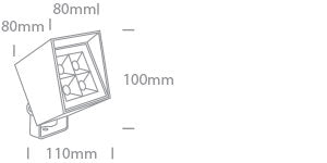 Syros LED 6W 550lm 3000K Ra80 220-240V IP65 antracit