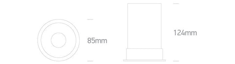 Icaria GU10 50W 100-240V alb
