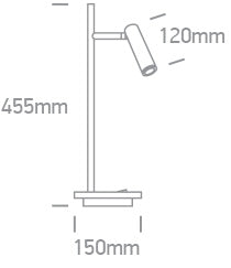Peristeria TL LED 3W + 6W 510lm 3000K Ra80 230V IP20 negru