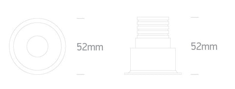 Tinos LED 3W 240lm 3000K Ra90 IP20 alb