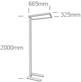 Proti MP LED 60W 8000lm 4000K Ra80 220-240V IP20 dim negru