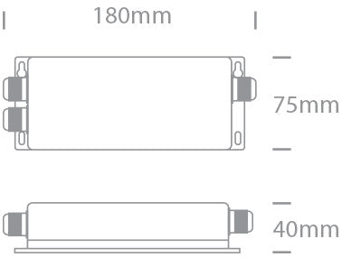 LED driver 12-36V DC 4x60W@12V/4x120W@24V/4x180W@36V dimm