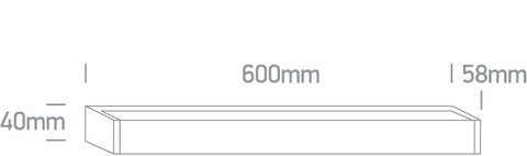 Patrat de baie S 15W 1200lm 2700K CRI80 IP44 220-240V crom