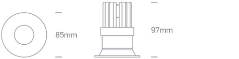 Sila LED 12W 1100lm 930 IP65 700mA Dimm 50° alb