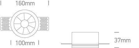 Tolkien-G LED 12W 960lm 930 IP20 220-240V 38° alb