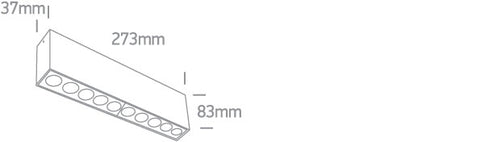 Orion-D LED 24W 1700lm 930 IP20 220-240V 38° alb
