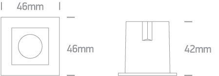 Teo-S LED 3W 160lm 930 IP20 220-240V 38° negru