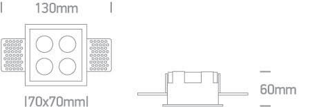 Orion-G LED 10W 700lm 930 IP20 220-240V 38° alb