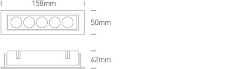 Orion L1 LED 12W 840lm 930 IP20 220-240V 38° alb