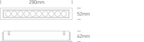 Orion LED 24W 1680lm 930 IP20 220-240V 38° alb