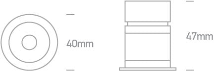 Teo-R LED 3W 160lm 930 IP20 220-240V 38° alb