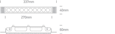 Orion-G LED 24W 1700lm 930 IP20 220-240V 38° alb