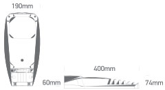Black LED 50W 6800lm 3000K 100-240V IP66 IK08 negru