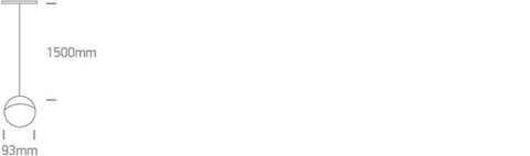 Ball PL LED 10W 700lm 930 IP20 48VDC negru