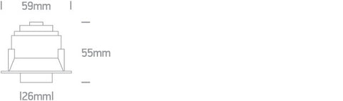 Hamal LED 6W 480lm 930 IP20 220-240V 38° negru