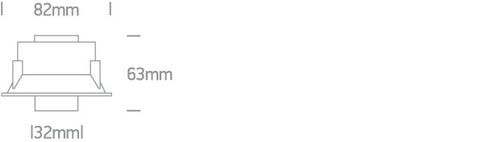 Hamal LED 7W 560lm 930 IP20 220-240V 38° negru