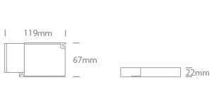 LED Driver 3-42W 300-1050mA IP20 DALI & Push to DIM 230V
