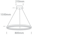 Luigi LED 60W 6800lm 3000K IP20 230V alb