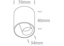 Jaro LED 8W 720lm 3000K CRI90 IP20 36° 230V alb