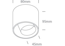 Jaro LED 12W 1080lm 3000K CRI90 IP20 36° 230V negru