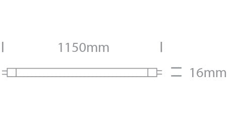 Tub LED G5 16W 2400lm 940 220-240V 320° IP20 1150mm sticlă