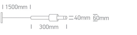 TUBE PL LED DALI 7W 490lm 930 IP20 48VDC 10°/38° negru