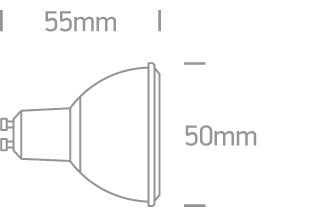 Bec LED 6W GU10 PAR16 500lm 3000K CRI85 230V 24°