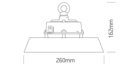 Kenny 6 60W/80W/100W(15000lm) 4K/4,7K/5,7K IP65 230V negru