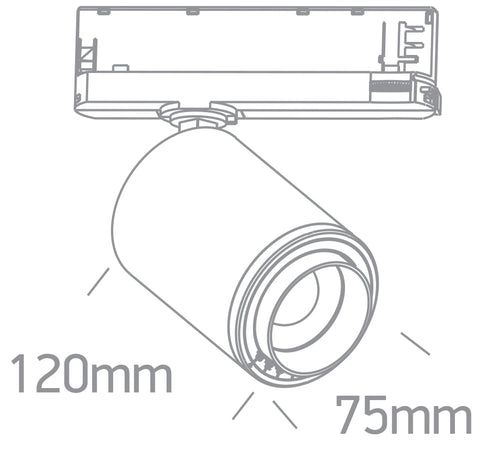 Asta 1 LED 20W 2000lm 840 IP20 230V 20°-60° alb