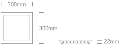 Sutil Quadro2 LED 30W 3000lm 3K/4K/5,7K IP20 230V 120° alb