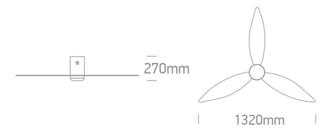 Fanlight-3 22W 2000lm 3K-4K-5,5K CRI85 Dimm IP20 230V negru