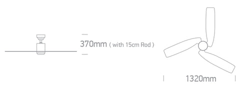 Fanlight-4 22W 2000lm 3K-4K-5,5K CRI85 Dimm IP20 230V alb
