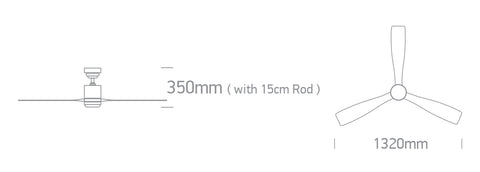Fanlight-11 22W 2000lm 3K/4K/5,5K CRI85 Dim IP20 230V negru