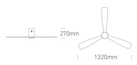 Fanlight-12 22W 2000lm 3K/4K/5,5K CRI85 Dim IP20 230V negru