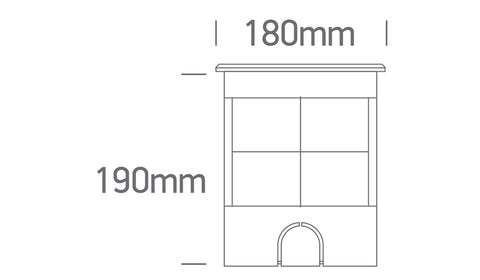 Terra BIG LED 9x1,5W 830 1000lm IP67 IK10 230V 20°