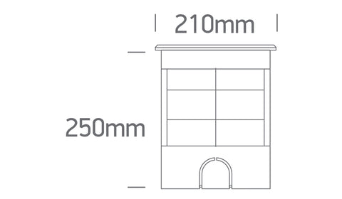 Terra BIG LED 12x1,5W 830 1250lm IP67 IK10 230V 20°